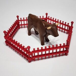 Playmobil Geobra Bull Fence Cattle Steer Longhorn Western Cow Replacement Parts